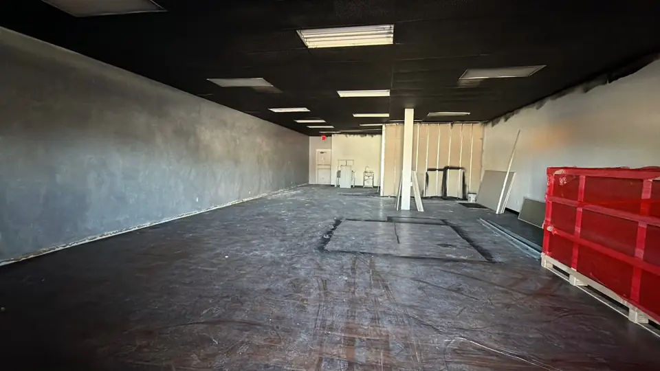 Before: finished barbershop with stations