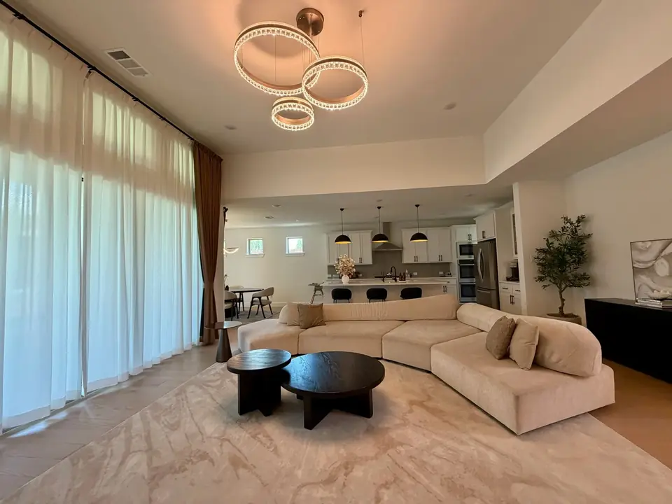 Living room in a whole-home project by Banu Interiors